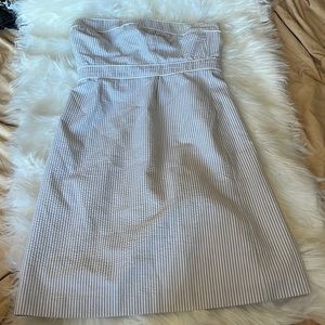 Merona size 2 strapless pinstriped dress